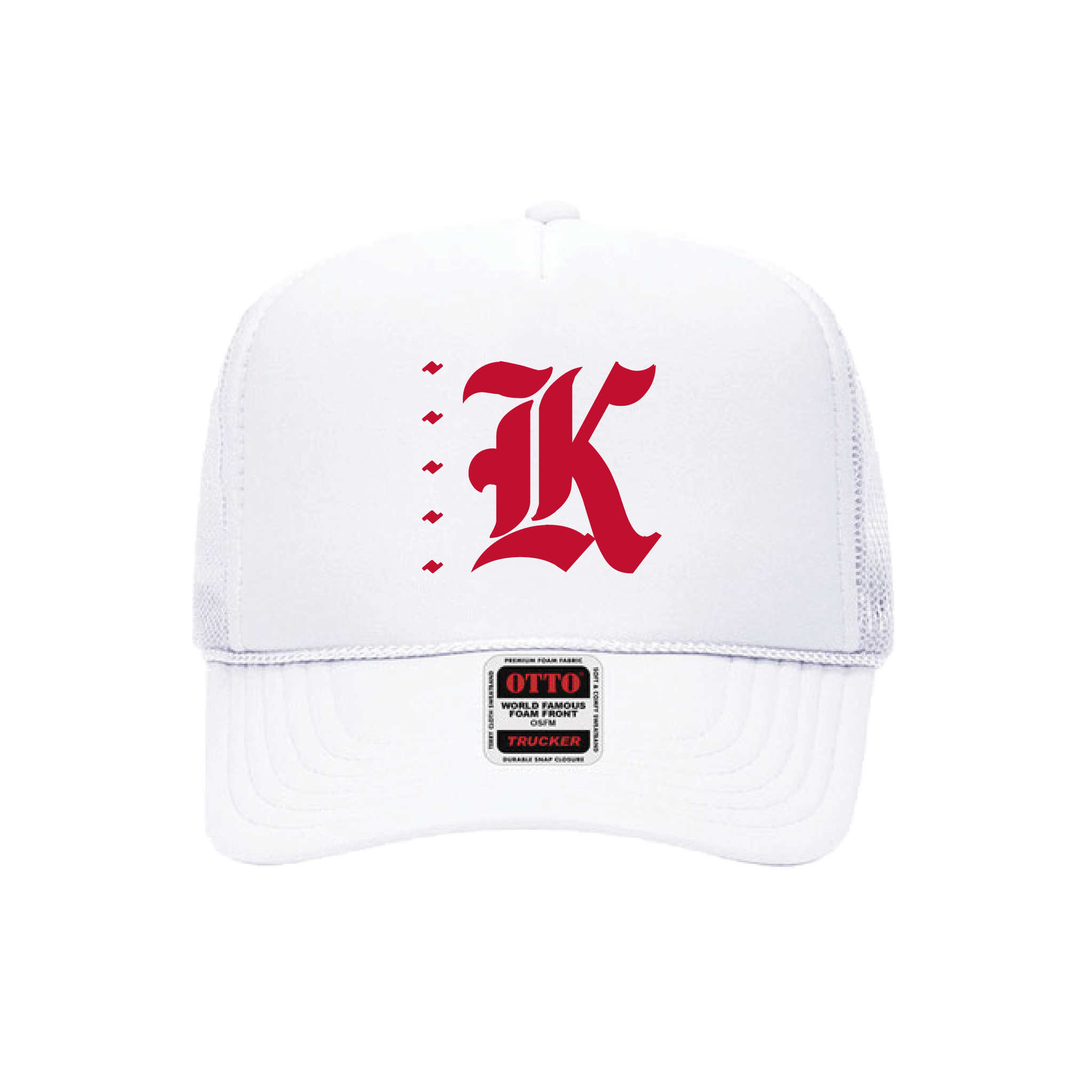 Red/White K Hat